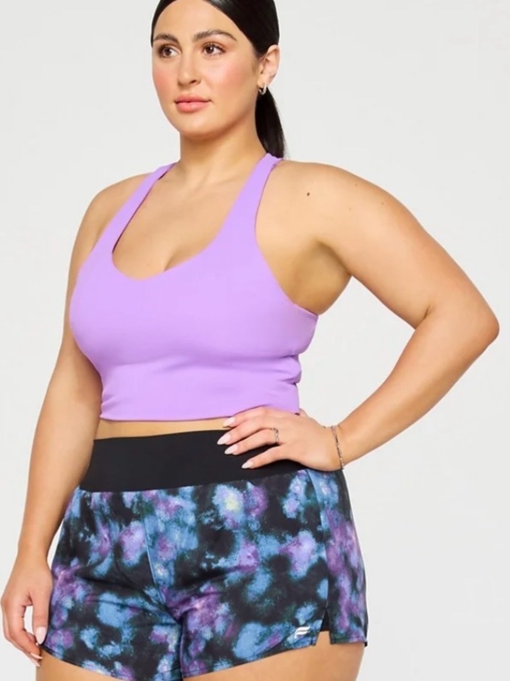Fabletics Anywhere Built In Bra Tank Neon Violet NWT Size L